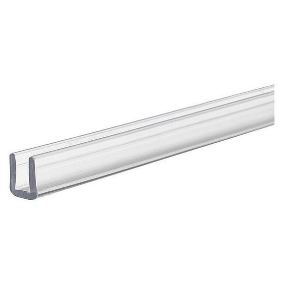 1 pc, Zoro Select Polycarbonate U Channel Stock , 72" L, Clear