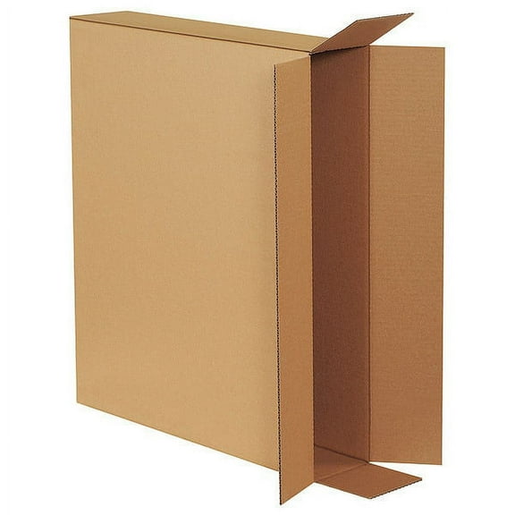 ZoroSelect Side Loading Boxes, 28" x 5" x 24", Kraft, 10/Bundle