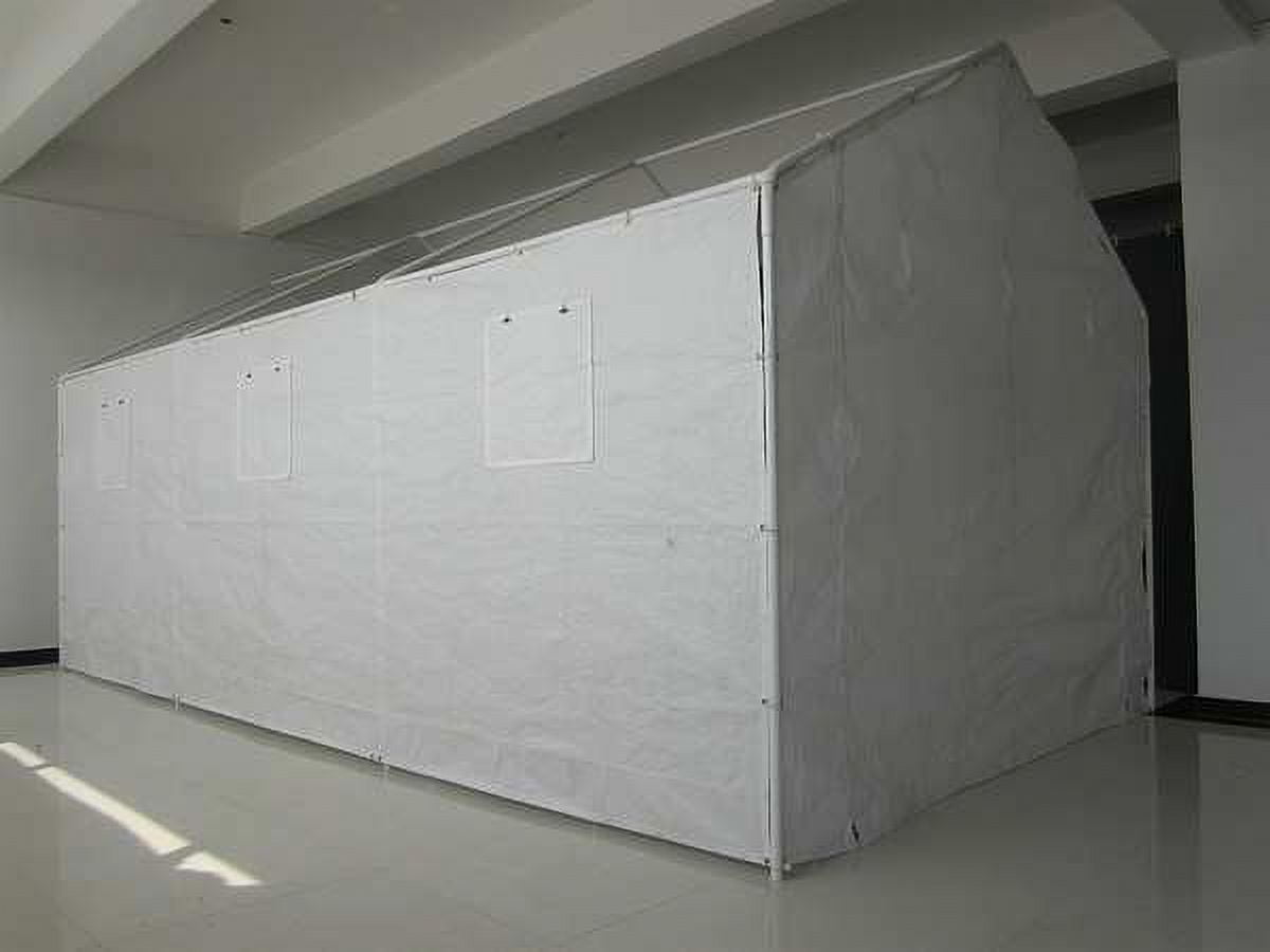White Polyethylene Solid Wall Kit for 10x20 Ft Canopy
