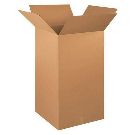 ZoroSelect Tall Corrugated Boxes, 20" x 20" x 36", Kraft, 10/Bundle