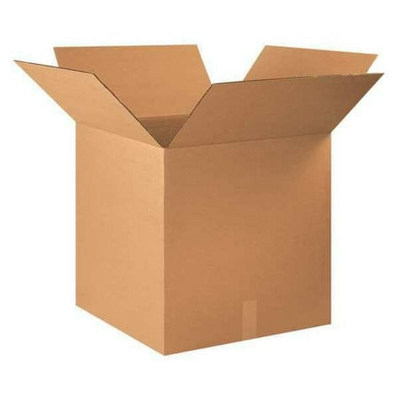 ZoroSelect Tall Corrugated Boxes, 22" x 22" x 36", Kraft, 10/Bundle