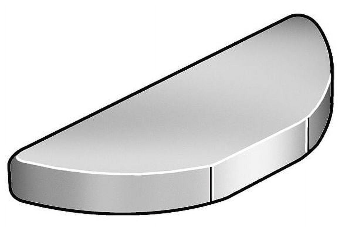 ZoroSelect Woodruff Key, 3/16x5/8 In, SAE 61, PK100