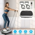 thumbnail image 1 of Zorpupoa 1Pc  Exercise Machine Vibrating Plate Exercise Machine with Resistance Band Remote Control Home Gym Equipment Lymphatic Drainage Weight Loss for Women Men Black, 1 of 11