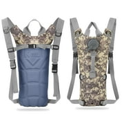 Zorpupoa 3L Hydration Pack, Adjustable Water Backpack Waterproof Leak-Proof for Outdoor Hiking Climbing, Acu