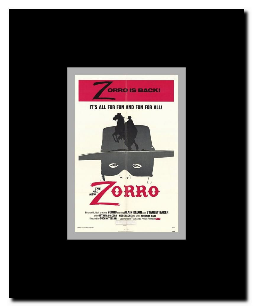 Zorro Framed Movie Poster