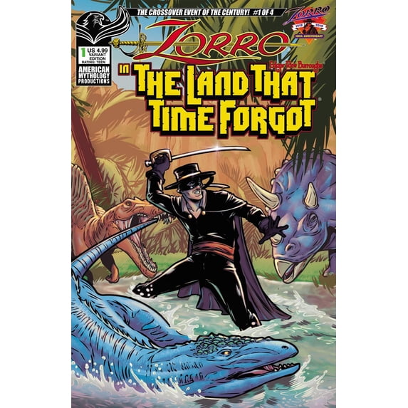 Zorro In Land That Time Forgot #1 Cvr B Puglia (Cvr B Puglia) American Mythology Productions Comic Book 2020