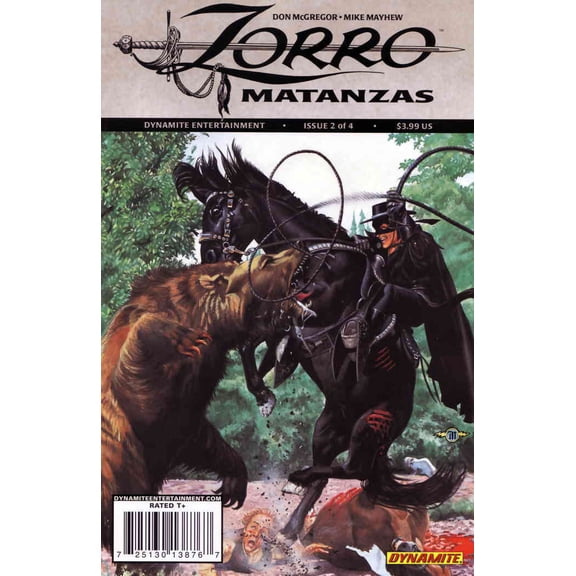 Zorro Matanzas #2 VF ; Dynamite Comic Book