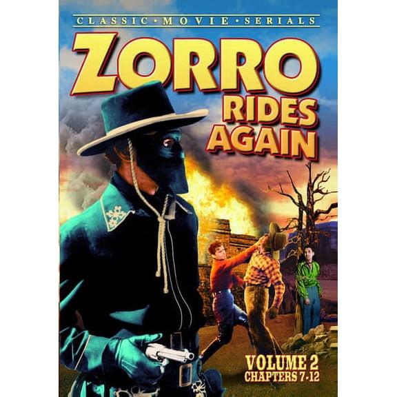 Zorro Rides Again 2 Chapters 7-12 (DVD), Alpha Video, Western