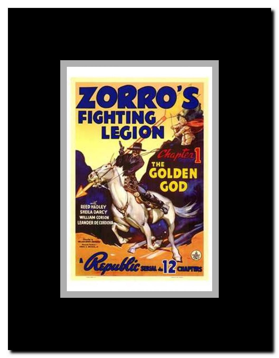 Zorro's Fighting Legion Framed Movie Poster