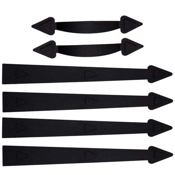 Zorvai 1 Set Magnetic Garage Door Decorative Handle Garage Door Accents Faux Hinges Handles Hardware Kit for metal Garage Door