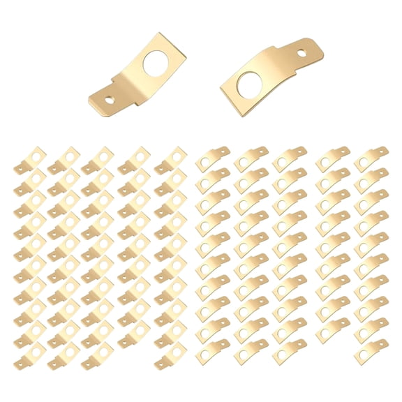 Zorvai 100Pcs Solderless Brass Spades Connectors Male Tabs Electrical Terminals