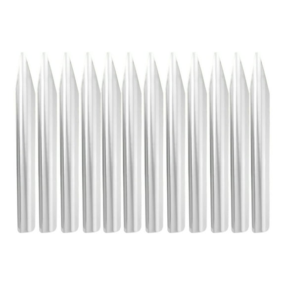 Zorvai 12Pieces Stainless Steel Lab Spatula Round Pointed Spatula Laboratory Sampling Spoon Mixing Spatula for Powders Pastes