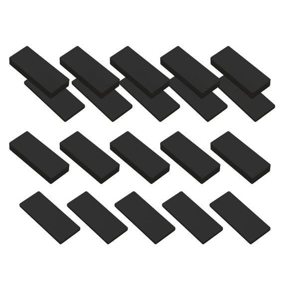 Zorvai 20Pcs Black Headboard Bumper Furniture Wall Protectors Antivibration Soundproof Pad Self Adhesive Furniture Pad