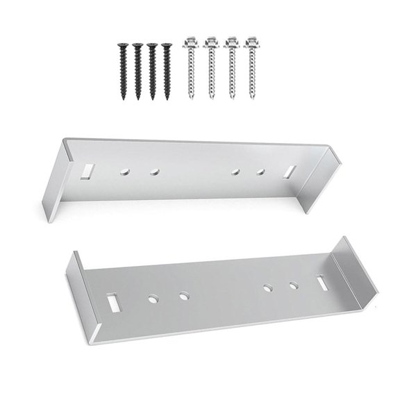 Zorvai 2Piece Aluminum Mailbox Support Holder Rack Stands, Heavy Duty Designs Ensures Firm and Steady Mailboxes Against Tilting