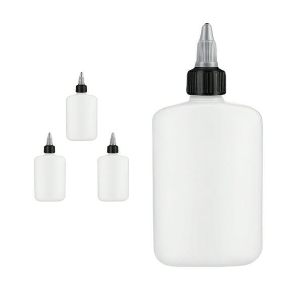 Zorvai 4 Pack HDPE Oil Dispenser Bottles 120ML Capacity Leak Proof Condiment Container for Cooking Kitchen Accessories