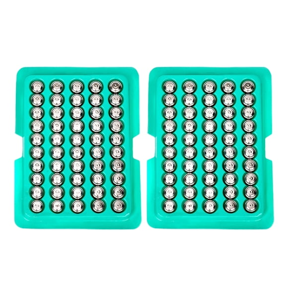 Zorvai 50/100Pieces AG13 LR44 Button Cell Batteries 1.5V AG13 Battery for Watches