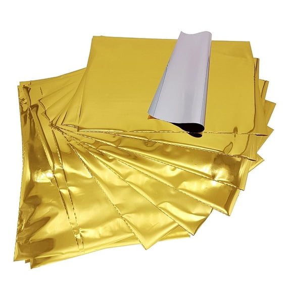 Zorvai 50 Sheets A 4 Hot Foil Stamping Papers Transfer Foil Paper Toner Reactive Foil