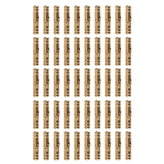 Zorvai 50pcs Practical Brass Hinges Miniature Size Accessories ForW00denBoxes Crafts