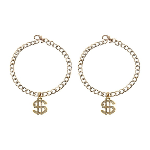 Zorvai Adjusting Cats Jewelry Small Dogs Cats Collar Necklace with Rhinestones Dollar Pendant Wedding Party Cats Girl Collar 2PCS