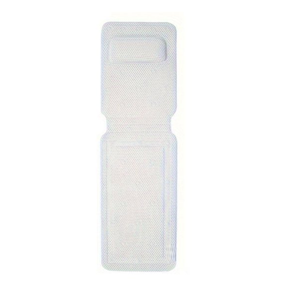 Zorvai Bathtub Mat With Pillow Support Strong Adhesive Suction Cup PVC Foam Shower Pad