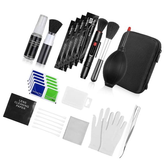 Zorvai Digital Camera Cleaning Tools Professional Lens Camera Cleaning Set Air Blower Cloth Pen Tissue Travel For Camera