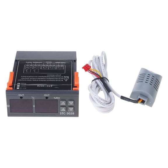 Zorvai Digital Thermostat Hygrostat Temperature Humidity Controller AC 110V-220V DC12V DC24V Regulator Heating Cooling Control