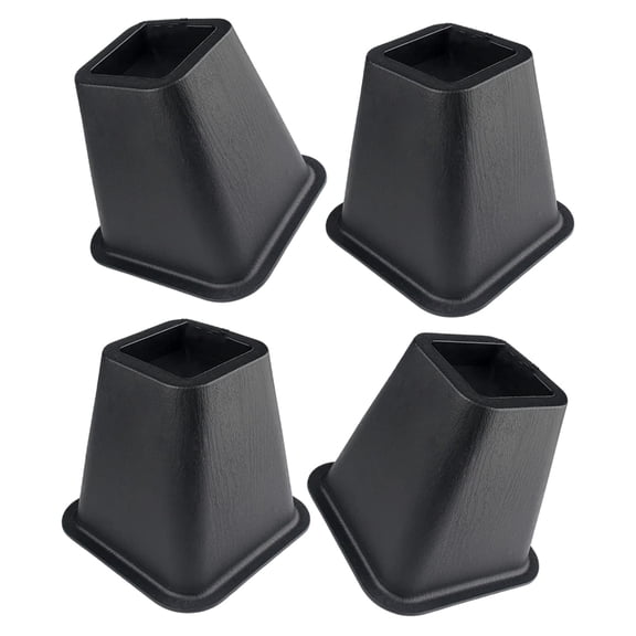 Zorvai Extra Tall 6Inch Bed Furniture Risers Portable SturdyP1ast1cSupport for Sofa Couch Table Bed Leg Elevators Use