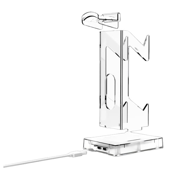 Zorvai Gamepad Stand Headphone Holder Controller Headset Holder with USB Charging Port