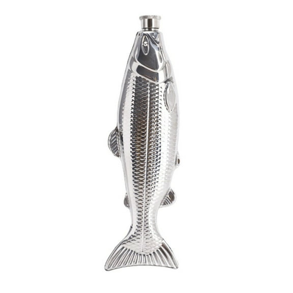 Zorvai Multifuntional Fish Shape 304Stainless Steel Flask 5Oz Cocktails Bottle