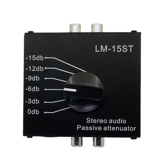 Zorvai Passive Stereo Audios Attenuator High Fidelitys Sound Adjustable Volumes Control For Studio Live Use