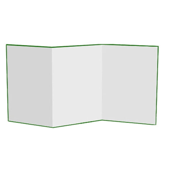 Zorvai Portable A3 Foldable Green Screen and White Background Board for Professional Chromas Key Photography and Video Editing