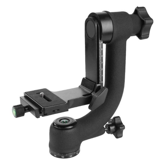 Zorvai Professional Panoramic Gimbal Tripod for Head with Arca-Type Quick Release Plate 1/4 Screw for DSLR Cameras up to 4