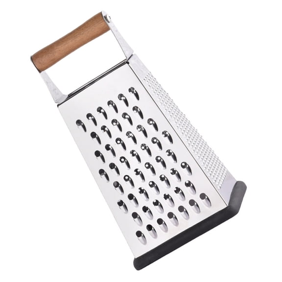 Zorvai Professional Stainless Steels Cheese Grater with Handle,4 Side Handheld Box Grater,Kitchen Potato Shredders for Gingers