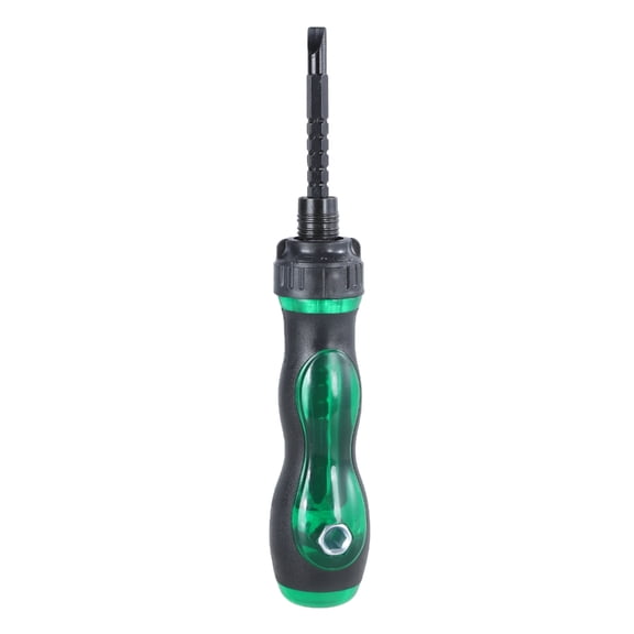 Zorvai Ratcheting Screwdriver Double Purpose Bolt Driver Telescopic Crossing Slotted Bit