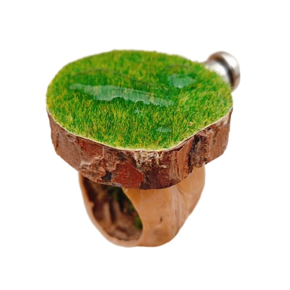 Zorvai Reptiles EnclosureW00dSpiders Habitats Cave with Magnetic Base Easy InstallationW00dJumping Spiders Shelter Natural Hideouts Cave with Magnetic Base for Reptiles