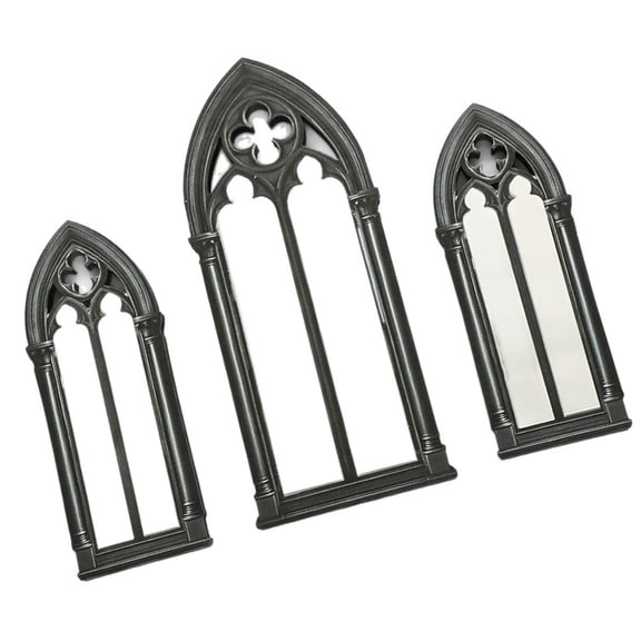 Zorvai Rustics Cathedral Arch Window Wall Decors Decorative Farmhouse Faux Window Frame