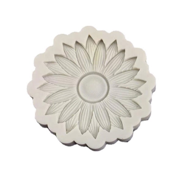 Zorvai Silicone Material Mousse Moulds Sunflower Shape Soap Mold for Baking Fondant Candy Chocolate Making SoapCand1esGadgets
