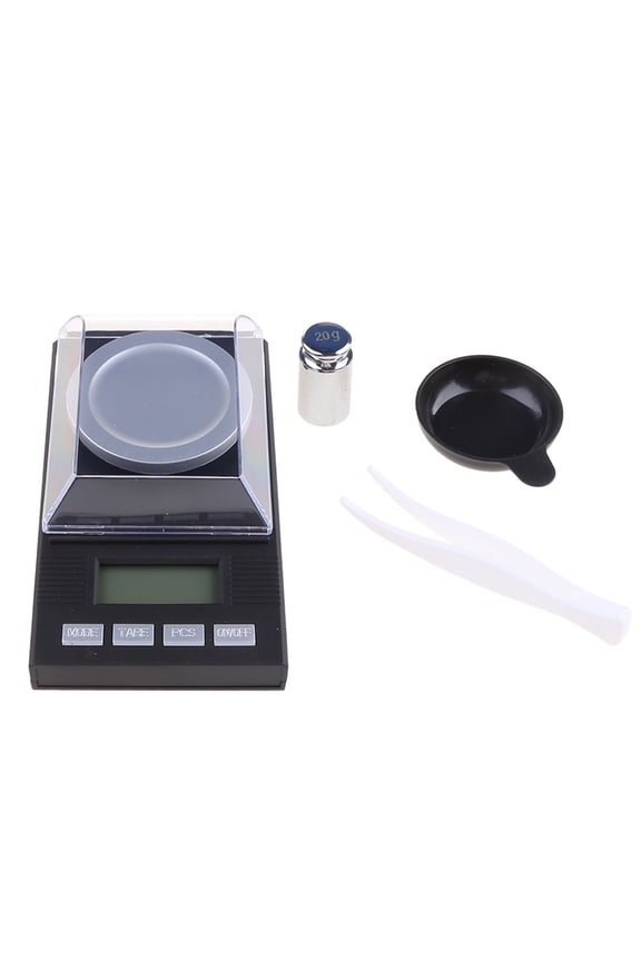 Small Digital Milligram Scale 20g/ 0.001g Pocket Kitchen Scale for Powder Gold