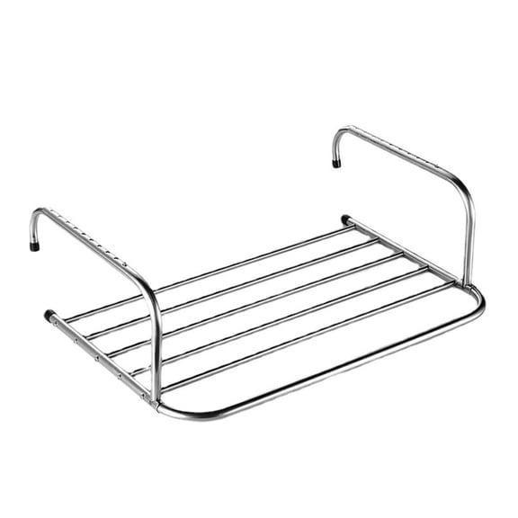 Zorvai Stainless Steel Folding Drying Rack Foldable Clothes Organization Shel