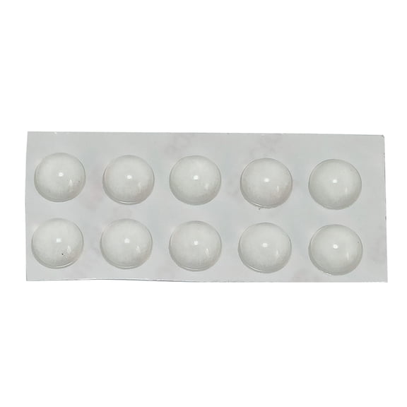 Zorvai Sticky Silicone Clear Rubber Cabinet Bumpers Round for Keyboard Foot Pads 10pcs
