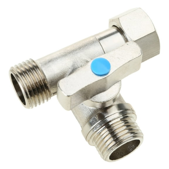 Zorvai Tees Stop Valves 1/2X1/2X1/2'' Under Sink Splitters Tees Connector Adapter