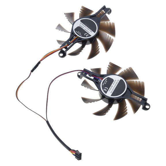 Zorvai Universal 80mm 4Pin Cooling Fan Replacement Part for RX580 2048 Graphics Card Cooling Fan Management Accessories