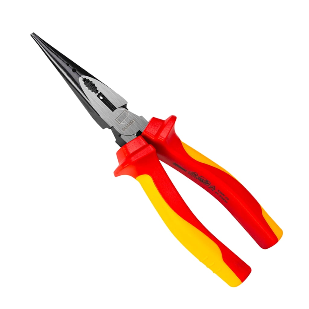 Zorvai Versatile 1000V Insulated Long Needle Nose Pliers for Precisions Tasks