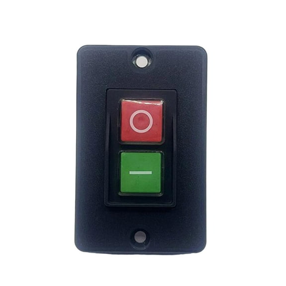 Zorvai Waterproof Push Button Switches 250V/16A Motor Control with Self Locking Feature ON/Off Start Stop Switches for Slicers