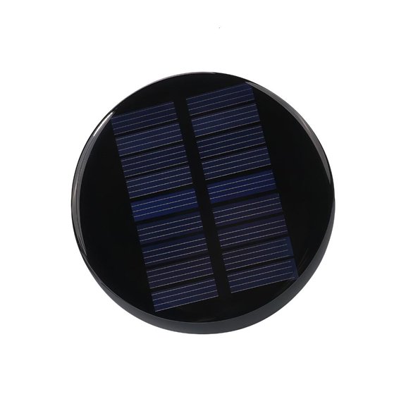Zorvai Waterproof Round Solar Panel 4.5V 80mA Monocrystalline Panel for Electronics