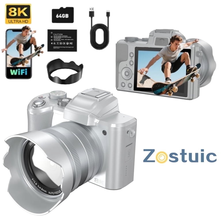 Zostuic 88MP 8K WiFi Digital Camera, 3