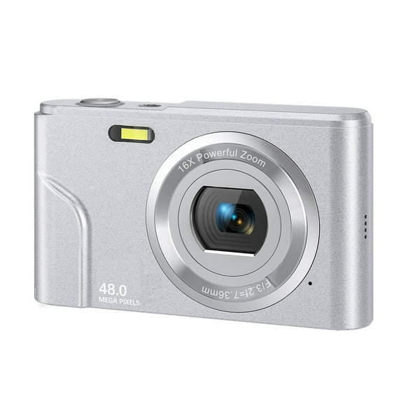 Zostuic Digital Camera for Kids and Teens, 1080P FHD 48MP Video Camera with 16X Digital Zoom, 2.4" LCD Screen Compact Point and Shoot Camera, Includes 32GB SD Card, Portable Vlogging Camera