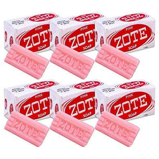 Zote Laundry Soap Bar Stain Remover Catfish Bait Pink 7 Oz