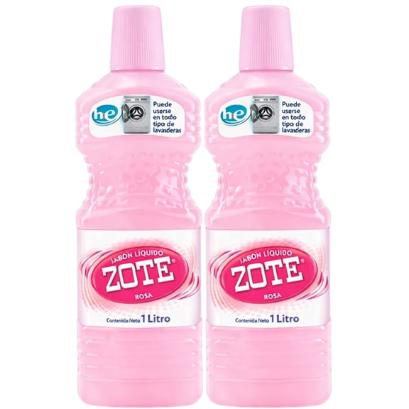 Zote Pink Laundry Detergent, 33.8 fl oz, 2-Pack - Laundry Soap, Washing Detergent, Detergente Para Lavar Ropa, Jabn Para Lavar Ropa, Detergente