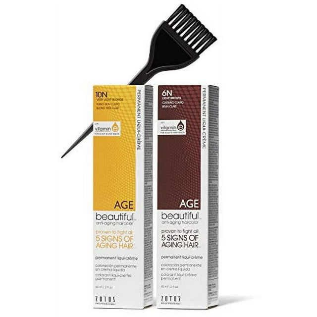 Zotos Age Beautiful AntiAging Haircolor, Permanent LiquiCreme Hair